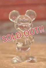 ct-191001-99 Mickey Mouse / 1970's Clear Plastic Figure