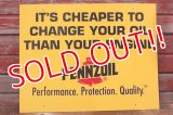 dp-191101-32 Pennzoil / 1990's Plastic Sign