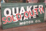 dp-191101-12 QUAKER STATE MOTOR OIL / 1940's METAL SIGN