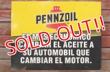 dp-191101-31 Pennzoil / 1990's W-side Plastic Sign