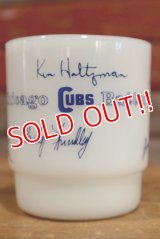 kt-191201-03 Chicago Cubs 1969 Battery / Fire King 1960's Mug