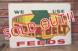 dp-200101-18 CORN BELT FEEDS / Vintage Steel Sign