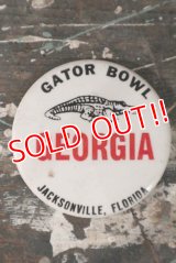 dp-200301-07 GATOR BOWL GEORGIA / Vintage College Pinback