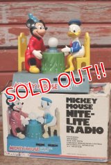 ct-200401-22 Mickey Mouse & Donald Duck / 1970's Nite-Lite Radio