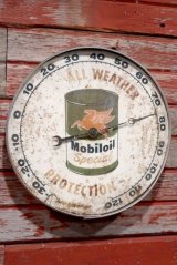 dp-200415-17 Mobiloil Special / PAM 1950's Round Thermometer