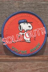 ct-200501-01 Snoopy / 1970's Patch "GOLF YOU'RE AWAY" 