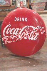 dp-200610-01 Coca Cola / 1950's-1960's Large Button Sign