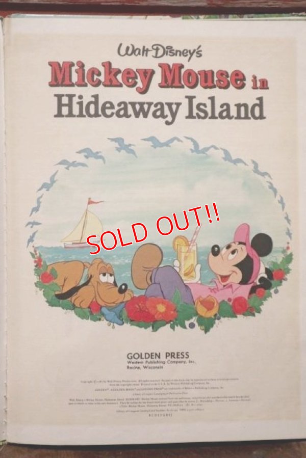 画像2: ct-200601-25 Walt Disney's / Mickey Mouse in Hideway Island 1980's Picture Book