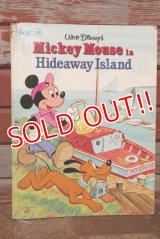 ct-200601-25 Walt Disney's / Mickey Mouse in Hideway Island 1980's Picture Book