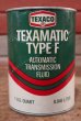 画像1: dp-200701-34 TEXACO / TEXAMATIC TYPE F 1QT Motor Oil Can (1)