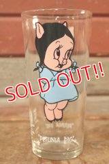 gs-200901-15 Petunia Pig / PEPSI 1973 Collector Series Glass