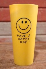 dp-201001-07 Have A Happy Day / 1970's Smile Plastic Tumbler