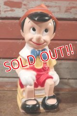 ct-201001-65 Pinocchio / Play Pal Plastic 1970's Coin Bank