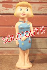 ct-201001-40 Wilma Flintstone / Knickerbocker 1960's Rubber Doll