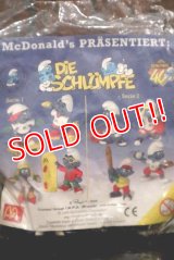 ct-201101-11 Smurfs / McDonald's 1998 PVC Figure Complete Set