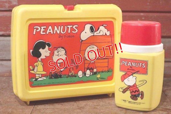 画像1: ct-201101-75 PEANUTS / TEHRMOS 1970's-1980's Luch Box