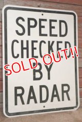 dp-201101-71 Road sign "SPEED CHECKED BY RADER"