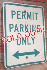 dp-201101-70 Road Sign "PERMIT PARKING ONLY"