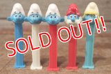 pz-201101-01 Smurfs / 1990's PEZ Dispenser Set