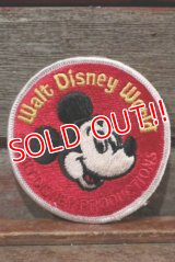 ct-201201-36 Mickey Mouse / Walt Disney World 1970's Patch