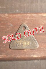 dp-201114-38 Ford / 1930'-1940's Tool Check Brass Tag "N8219"