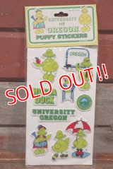 ct-201114-27 UNIVERSITY OF OREGON / 1984 Puffy Stickers