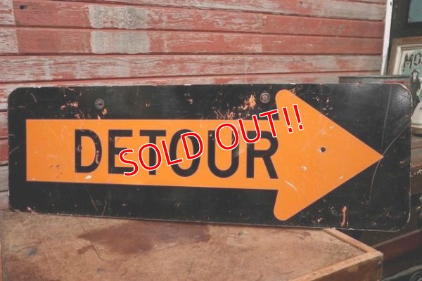 画像1: dp-210101-12 Road Sign "DETOUR"