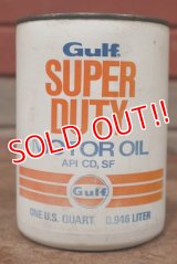 dp-201201-40 Gulf / SUPER DUTY One U.S. Quart MOTOR OIL