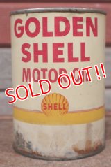 dp-201201-40 SHELL / GOLDEN SHELL Motor Oil One U.S. Quart Can