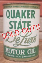 dp-201201-40 QUAKER STATE / De Luxe Motor Oil One U.S. Quart Can