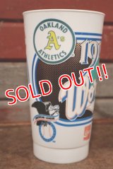 dp-210101-42 OAKLAND ATHLETICS × CINCINNATI REDS / 1990 World Series Plastic Cup