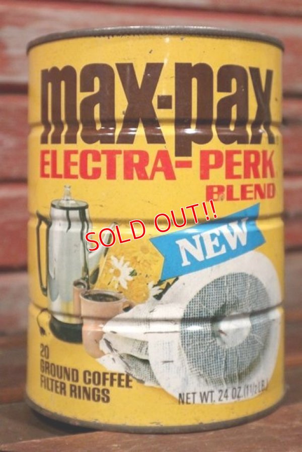 画像1: dp-210101-58 max-pax COFFEE / Vintage Tin Can