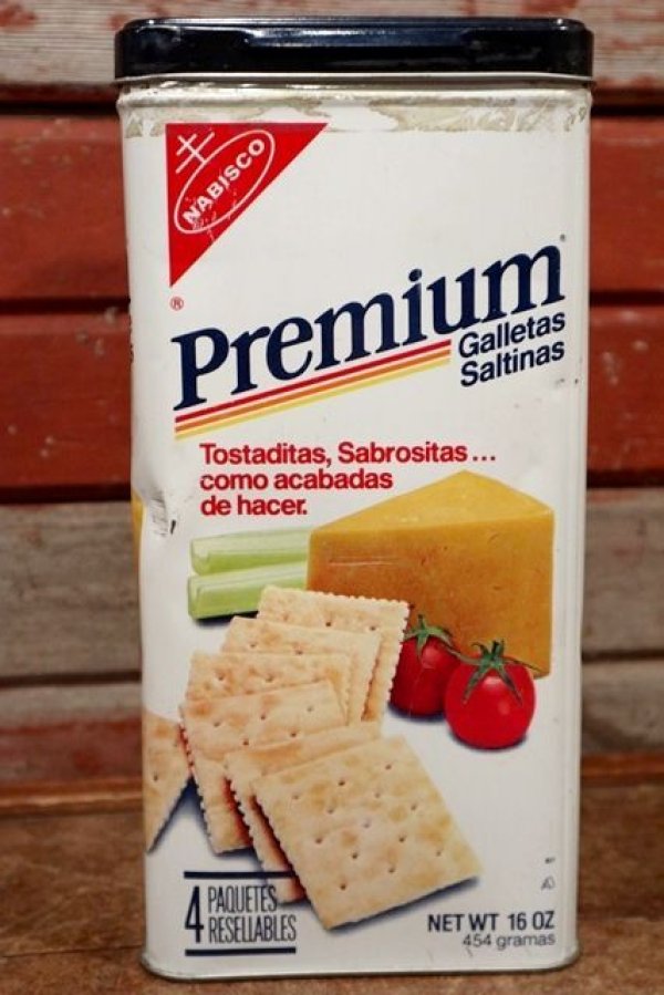 画像2: dp-210101-30 NABISCO / Premium Saltine Crackers 1985 Tin Can