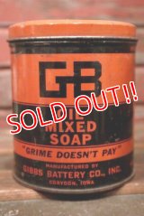 dp-210301-45 GIBBS BATTERY CO.,INC GB OIL MIXED SOAP / Vintage Tin Can