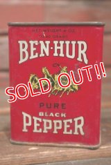 dp-210301-43 BEN-HUR PURE BLACK PEPPER / Vintage Tin Can