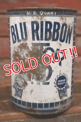 dp-210401-31 BLUE RIBBON MOTOR OIL / 1950's U.S. QUART Can