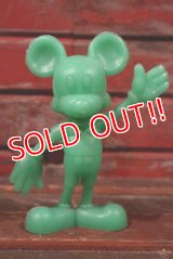 ct-210301-60 Mickey Mouse / MARX 1970's Plastic Figure (Green)