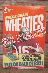 ad-130507-01 General Mills WHEATIES / 1991 San Francisco 49ers "Jo Montana Jr." Cereal Box