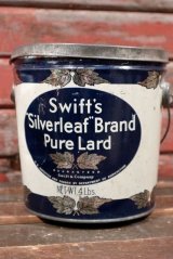 dp-210401-101 Swift's Silverleaf Brand Pure Lard / Vintage Tin Can