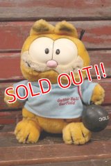 ct-210501-17 Garfield / DAKIN 1980's Plush Doll "Bowling"