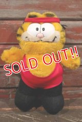 ct-210501-22 Garfield / DAKIN 1980's Plush Doll "Aerobics"