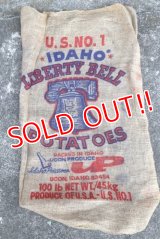 dp-210401-66 IDAHO LIBERTY BELL POTATOES / Vintage Burlap Bag