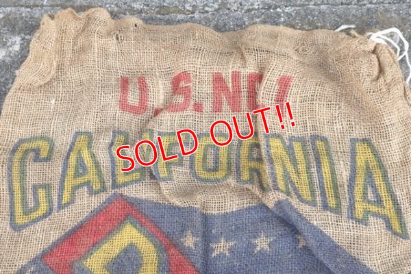 画像2: dp-210401-66 CALIFORNIA DHS POTATOES / Vintage Burlap Bag