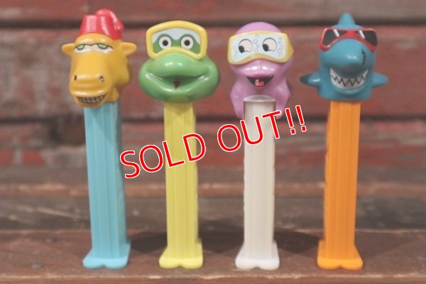 画像1: pz-130917-04 Crazy Animals / PEZ Dispenser Set