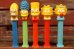 画像1: pz-130917-04 the Simpsons / PEZ Dispenser Set (1)