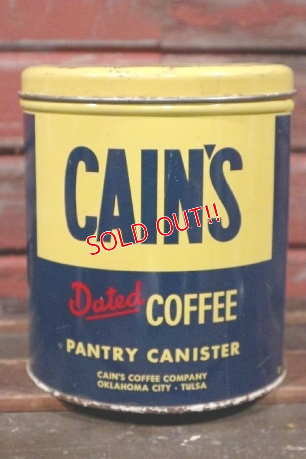 画像1: dp-210501-05 CAIN'S / Vintage Coffee Can