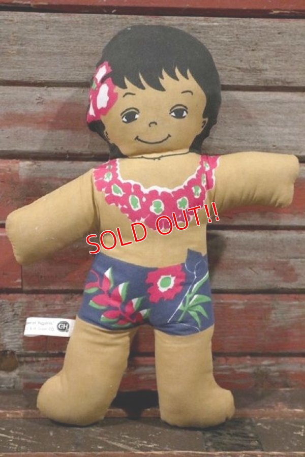 画像1: ct-210401-31 C&H Sugar / 1970's Hawaiian Boy Pillow Doll