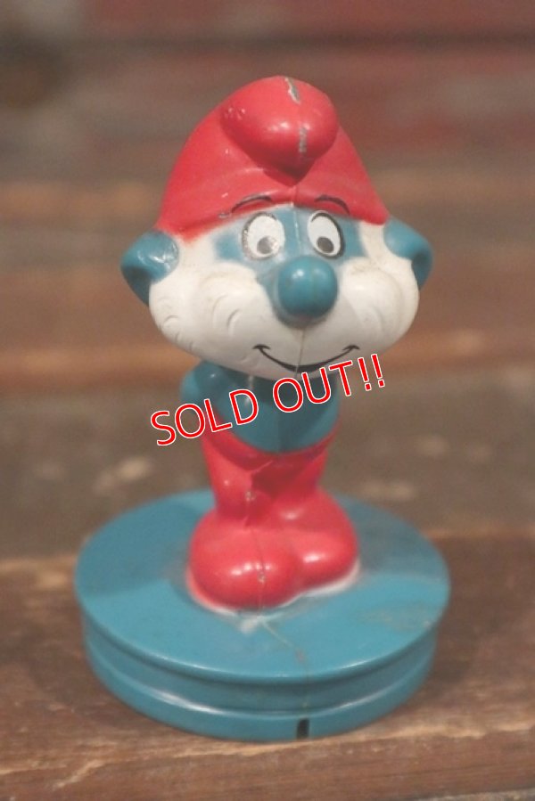 画像1: ct-111018-34 Papa Smurf / 1982 Plastic Figure