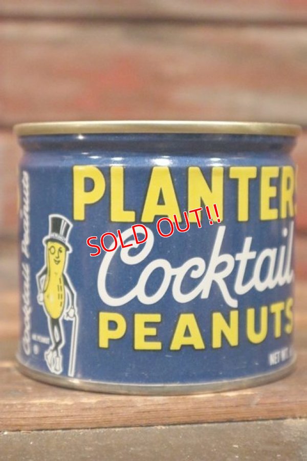 画像1: dp-210601-32 PLANTERS / MR.PEANUT 1960's-1970's Cocktail Peanuts Tin Can