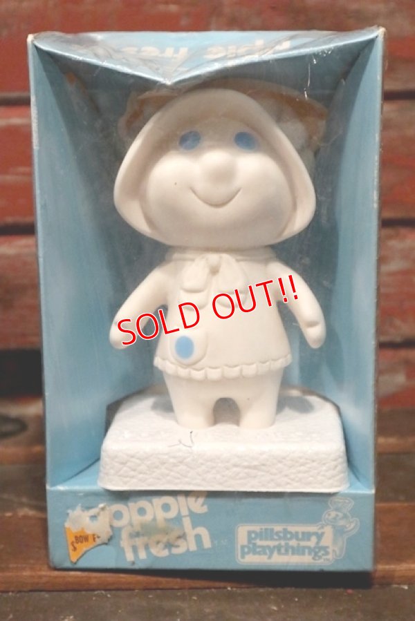 画像1: ct-210701-62 Pillsbury / Poppie Fresh 1970's Soft Vinyl Doll w/Stand